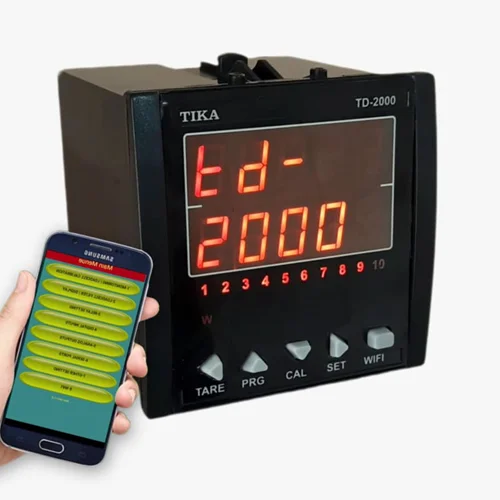 نمایشگر وزن TD-2000-wبا ارتباط WIFI و با دو پورت(مستر/اسلیو)