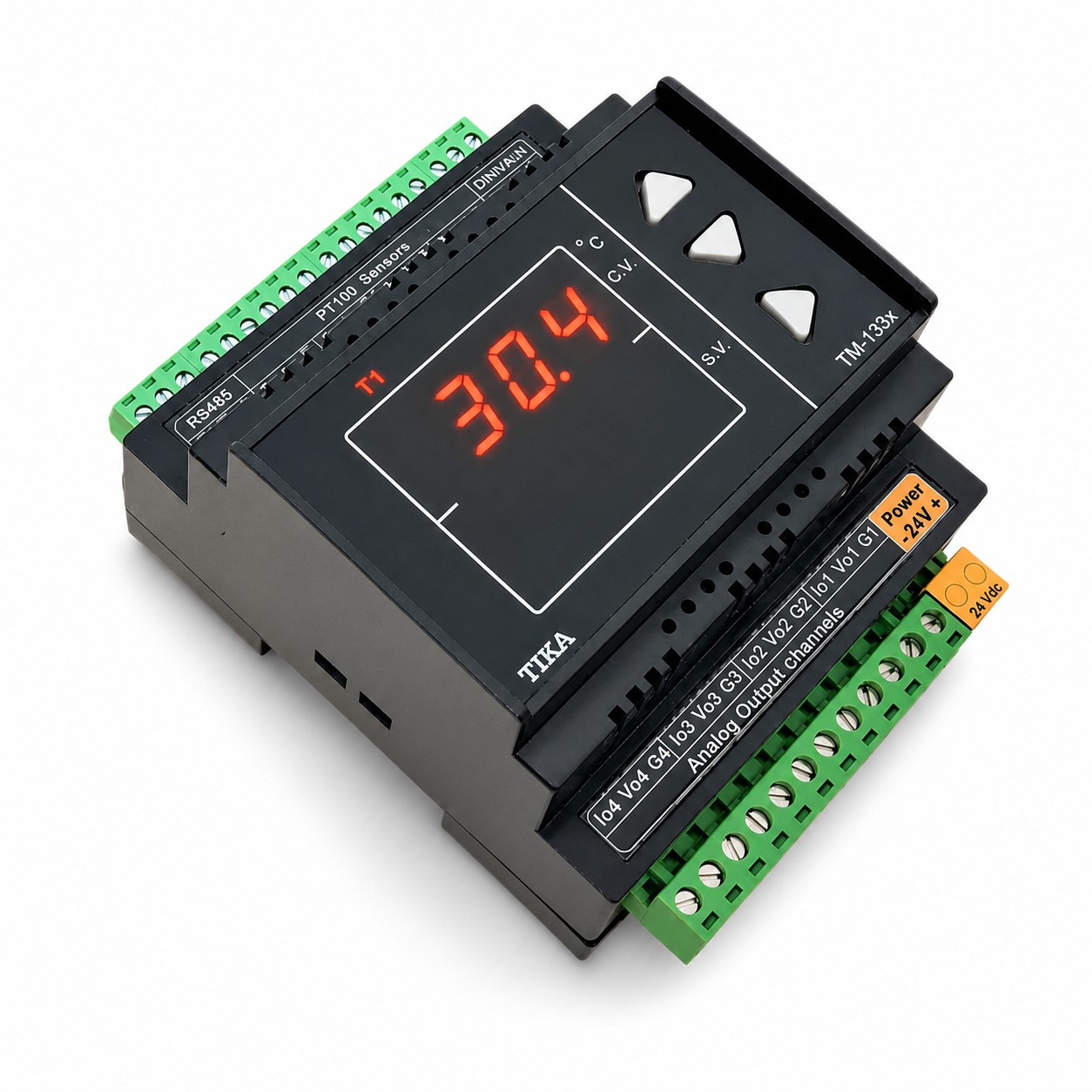 ترانسمیتر و نمایشگر دما با ورودی PT100 ( 4کانال ) TM-1334/35-D