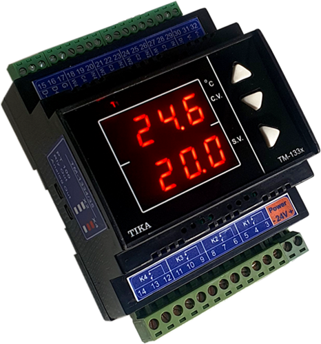 ترانسمیتر و نمایشگر دما با ورودی PT100 ( 4کانال ) TM-1334/35-D