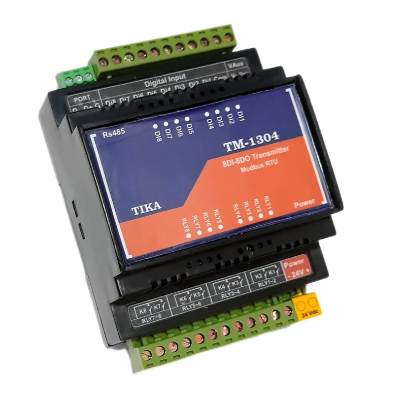 ترانسمیتر 8 ورودی دیجیتال + 8 خروجی رله  TM-1304