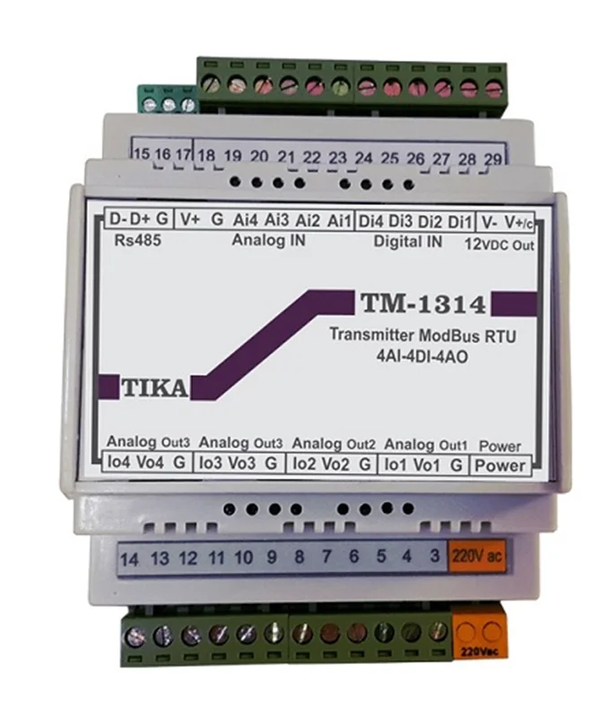 ترانسمیتر 4 ورودی 4 خروجی آنالوگ TM-1314