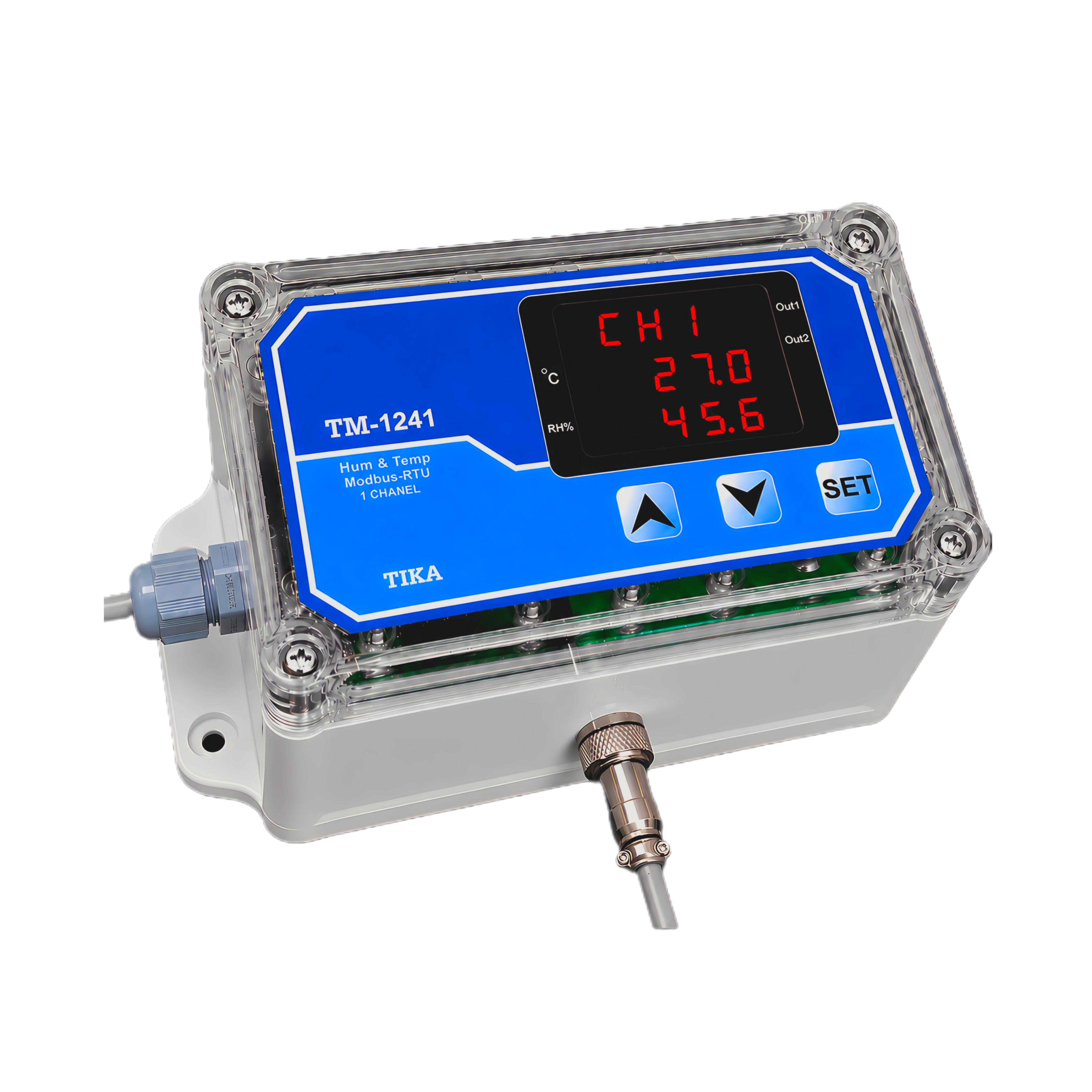 ترانسمیتر 1 کاناله رطوبت و دما TM-1241
