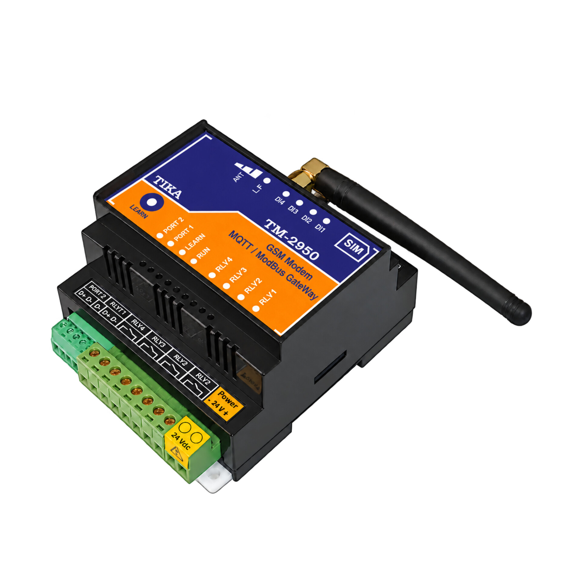 کنترلر صنعتی GSM/GPRS با قابلیت MQTT مدلTM-2950 دارای دو پورت Master/Slave